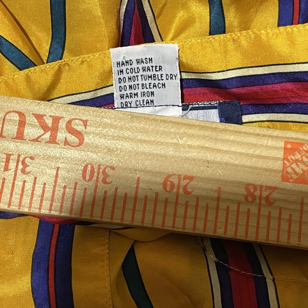 Best American Clothing Co Womens Silk Shirt Size Large Lightweight Vivid‎ Colors - Picture 6 of 7